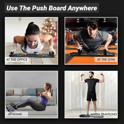 Portable Multifunctional Push up Board Fitness and Muscle Training Device for at Home Workouts