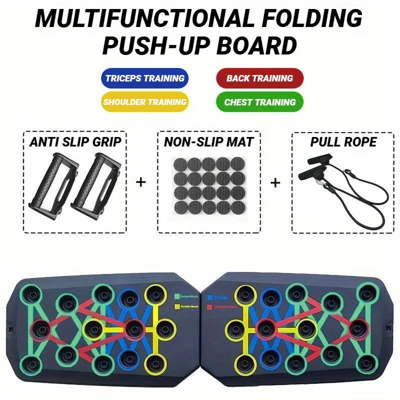 Portable Multifunctional Push up Board Fitness and Muscle Training Device for at Home Workouts