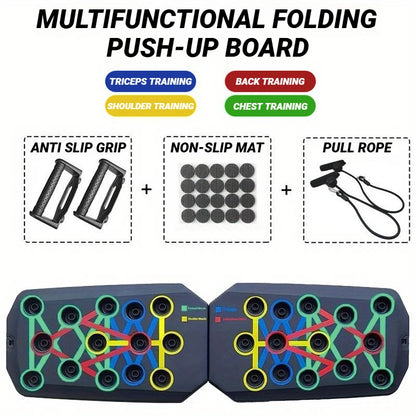 Portable Multifunctional Push up Board Fitness and Muscle Training Device for at Home Workouts