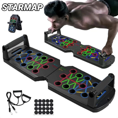Portable Multifunctional Push up Board Fitness and Muscle Training Device for at Home Workouts